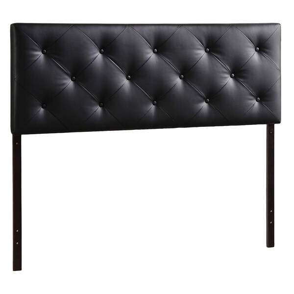 Porch and Den Minnehaha Contemporary Faux Leather Headboard - - 20543494