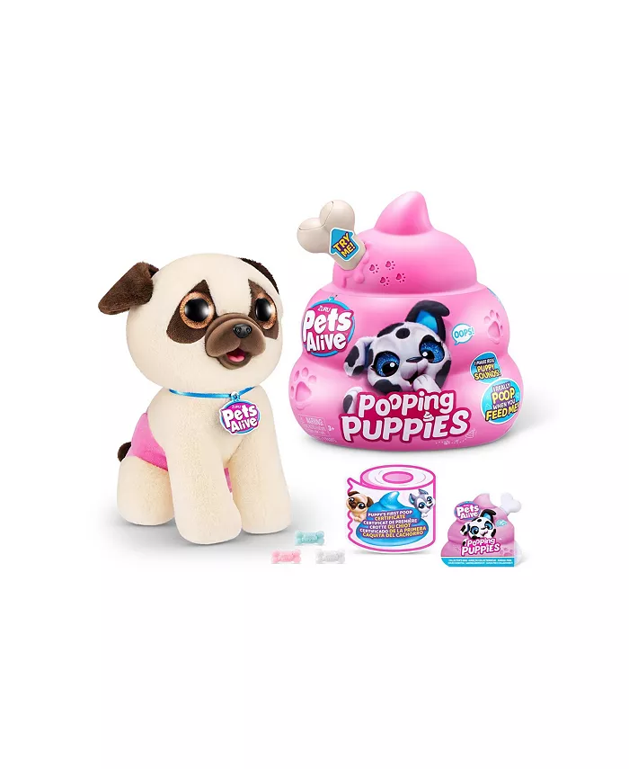 Pets Alive Zuru Pooping Puppies Series 1 Interactive Plush