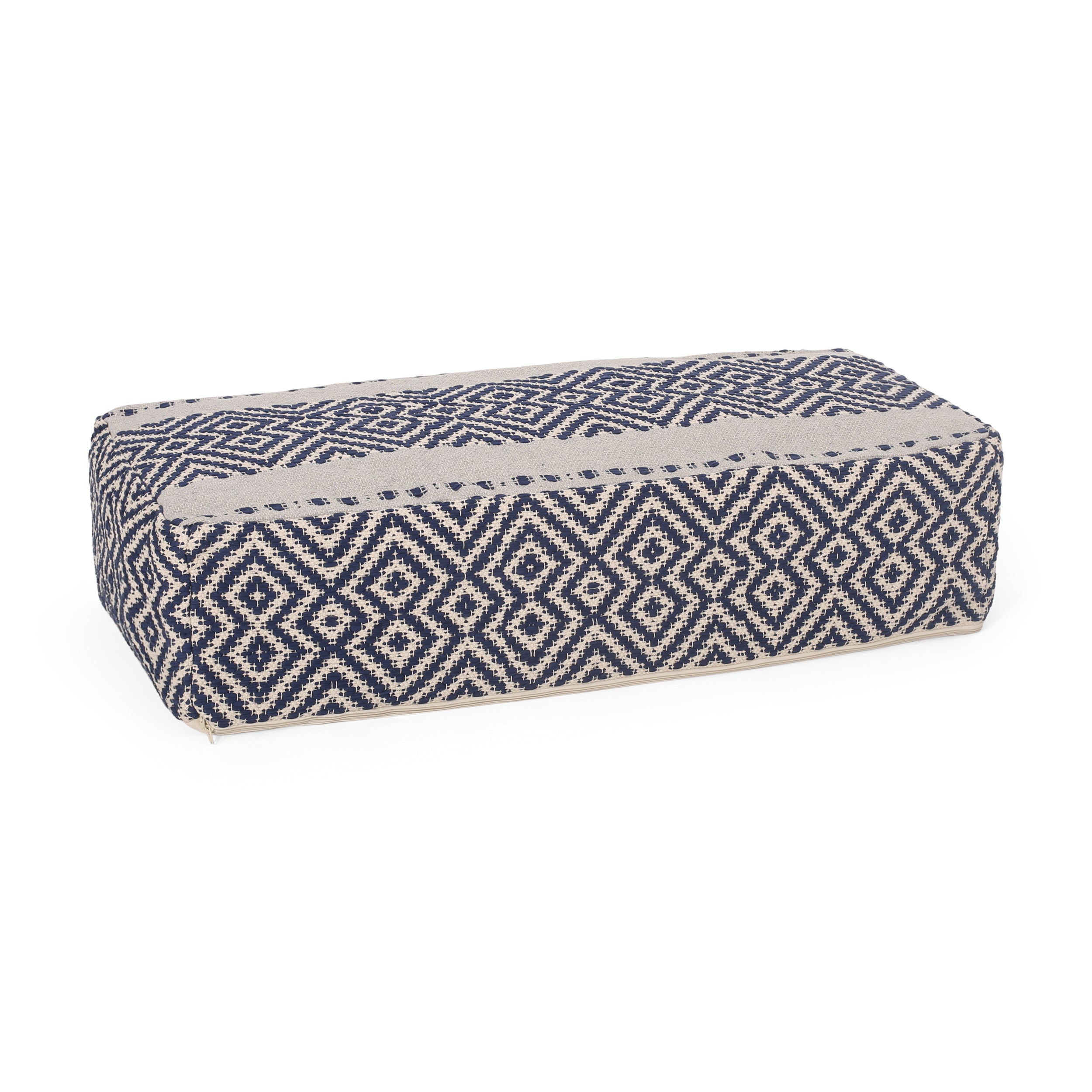 Sherlyn Boho Rectangular Bean Bag Ottoman