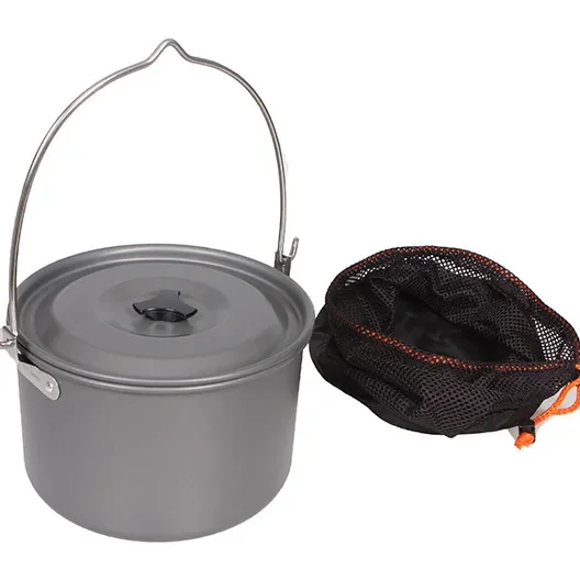 LARIBON Ultra light Aluminum oy Camping Coating Cookware Set Utensils Outdoor Cooking Teapot Picnic Tableware Kettle