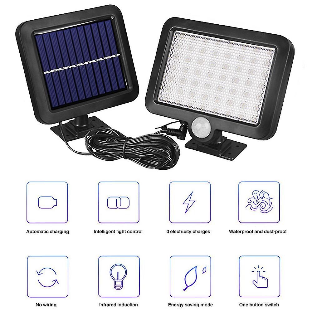 Solar Lights Outdoor Motion Sensor，54led Ultra Bright Waterproof Light