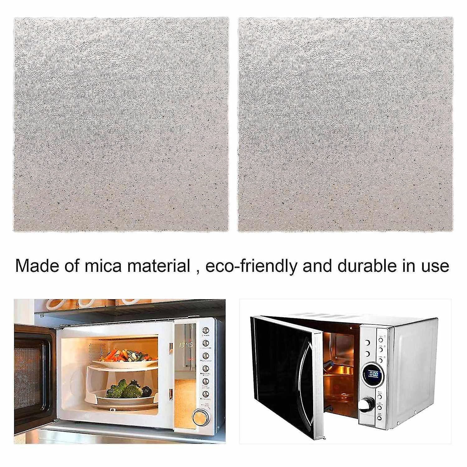 2 X Replacement 12 X 12 Cm Plate Mica Compatible Microwave