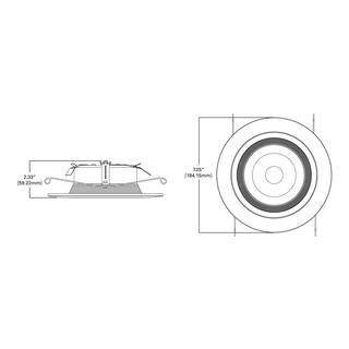 Halo RL 5 in. and 6 in. White Wireless Smart Integrated LED Recessed Downlight Ceiling Fixture Selectable Color Temperature RL560WHZHA69