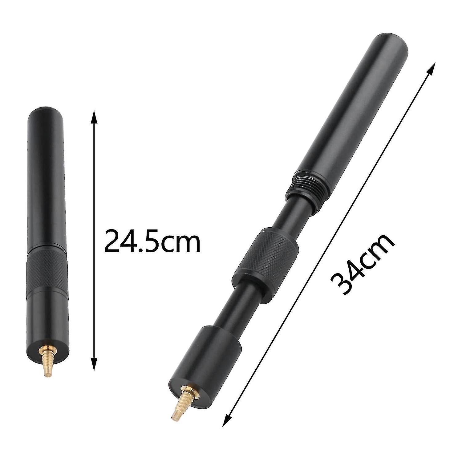 24cm Ultralight Pool Cue Extender Billiards Snooker Cue Parts Black
