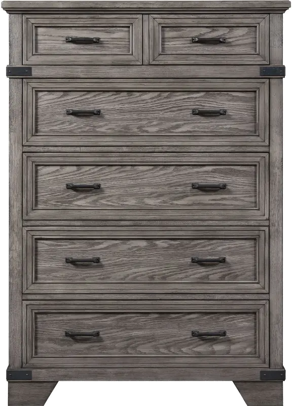 Forge Pewter Gray Chest of Drawers