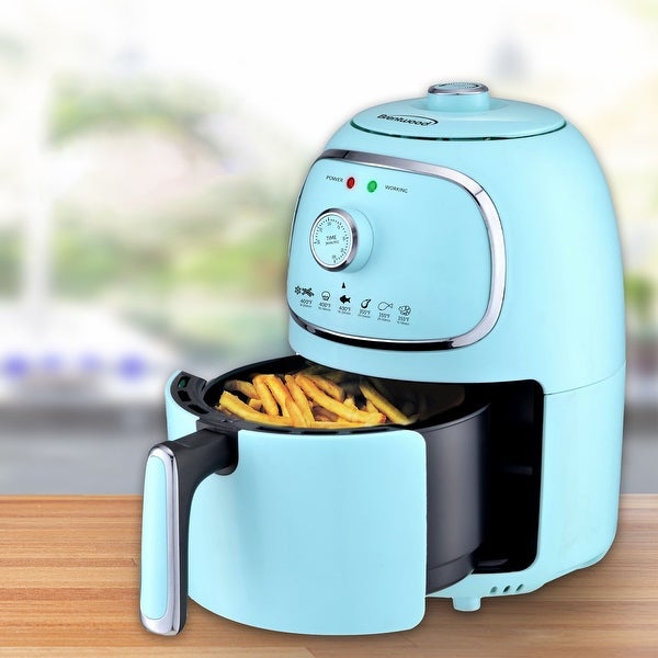 2 Quart Compact Electric Air Fryer in Teal