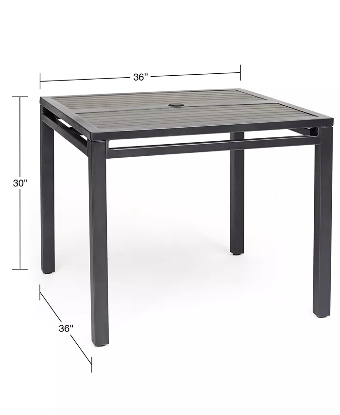 Agio CLOSEOUT! Aluminum 36 Square Outdoor Dining Table