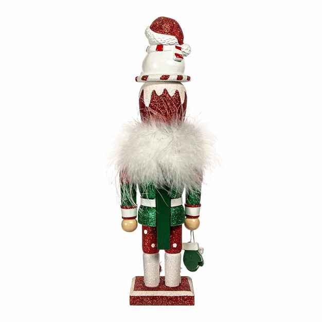 Kurt Adler 12 inch Hollywood Snowman Hat Nutcracker