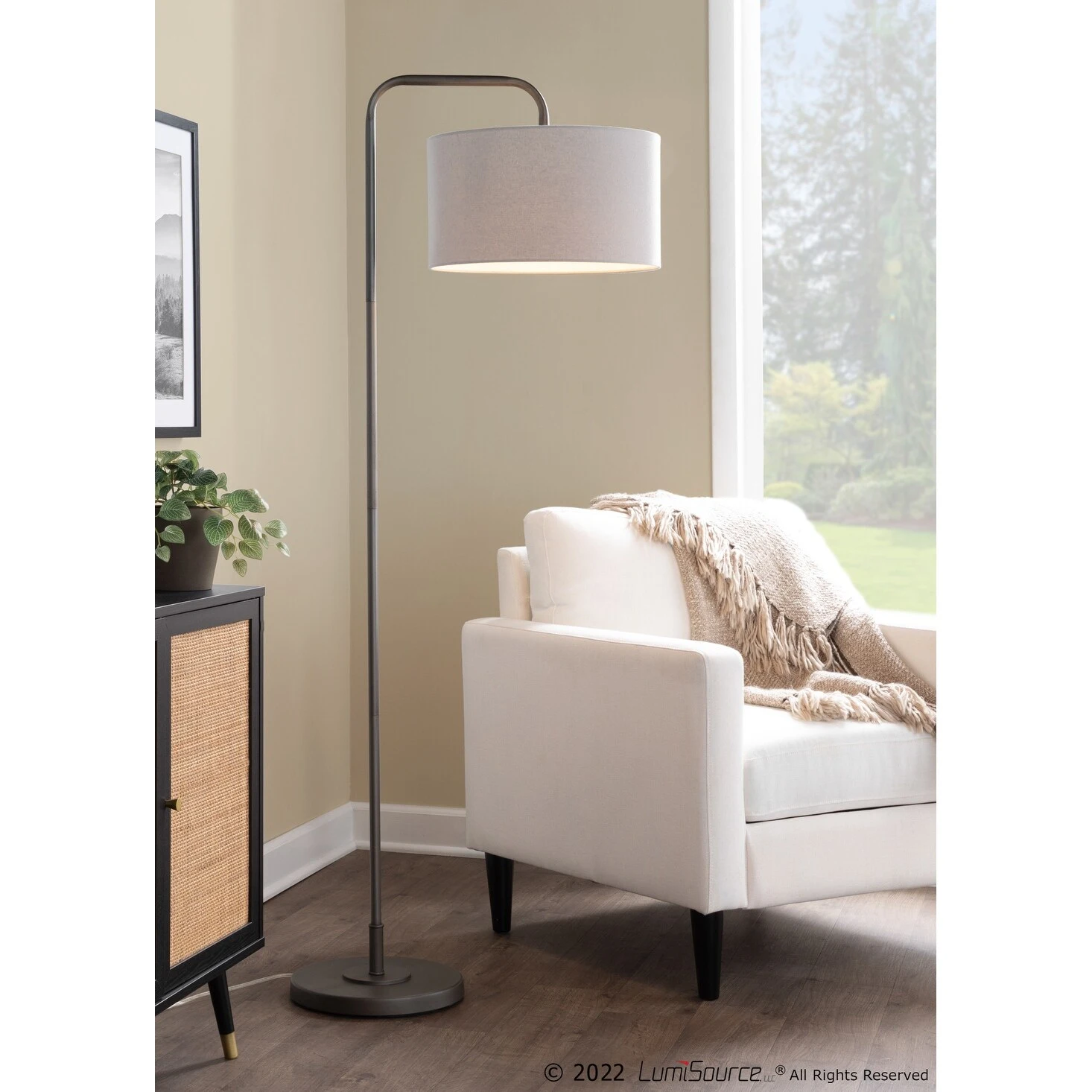 Porch and Den Sandpine Arc Floor Lamp