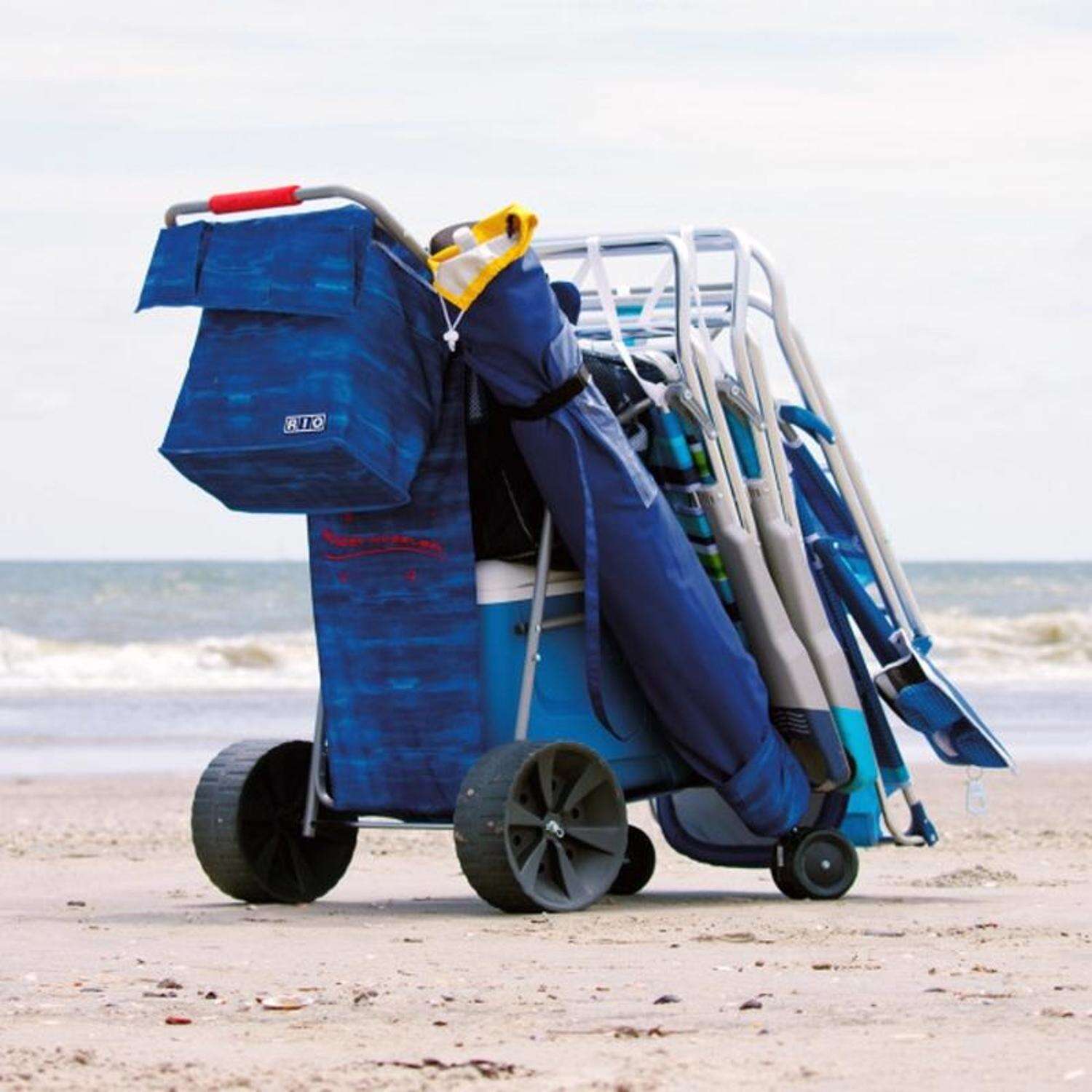 Rio 32 in. H X 24.5 in. W X 33 in. D Collapsible Beach Cart