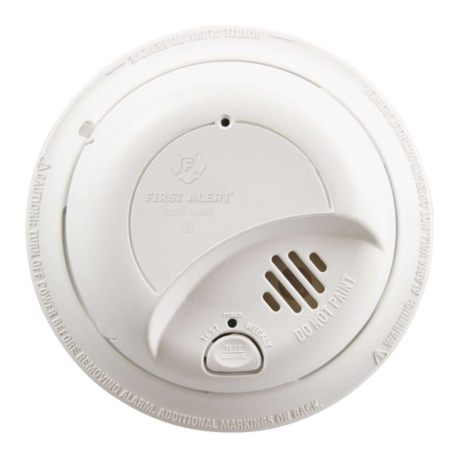 BRK Hard-Wired w/Battery Back-up Ionization Smoke/Fire Detector