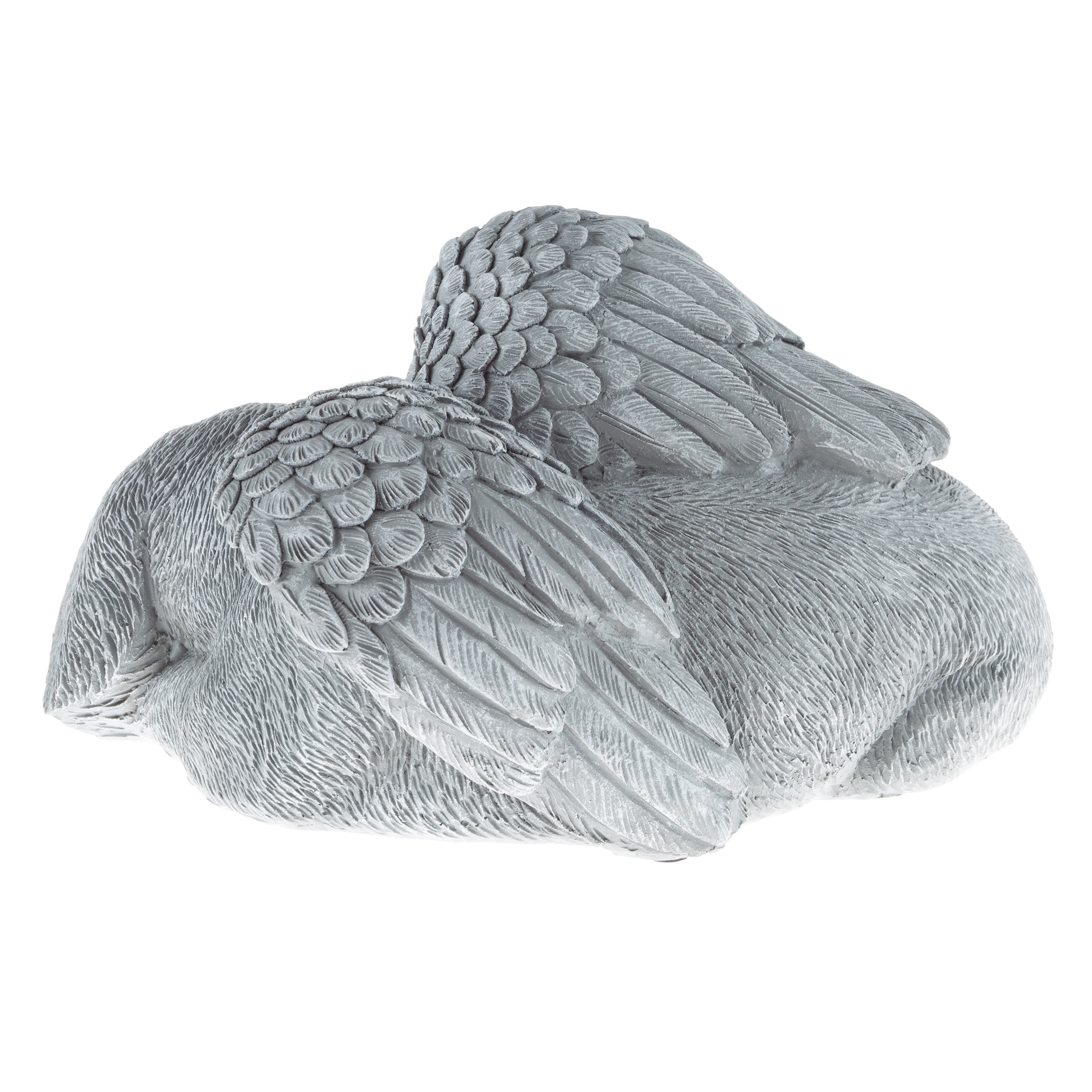 Pure Garden, Sleeping Angel Dog Pet Memorial Statue, Resin, Faux Stone Finish