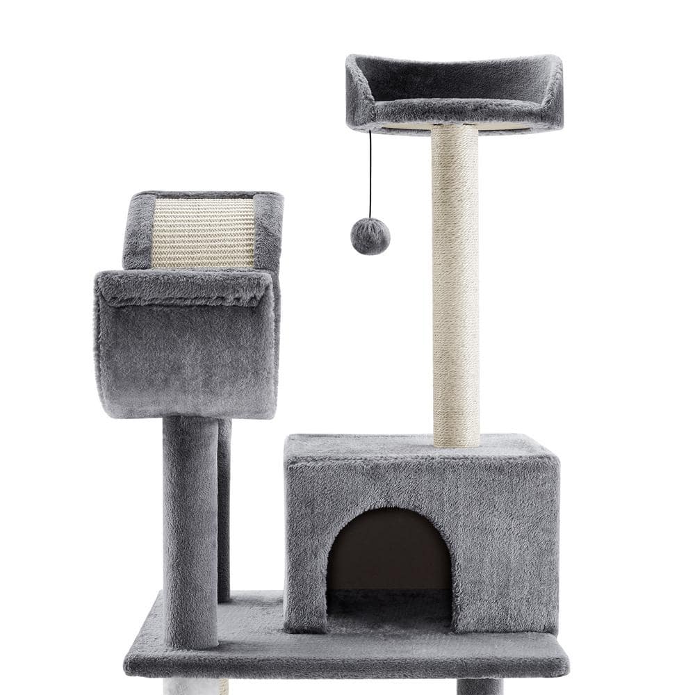 Sam's Pets Submarine 60 in. Gray Hard Box Cat Tree SP-CT1284GY