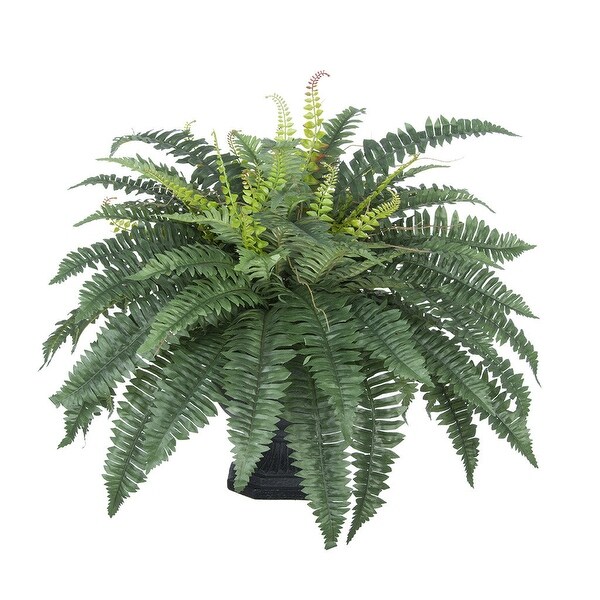 Faux Fern in Garden Urn