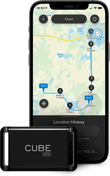 Cube Real Time GPS Dog and Cat Tracker