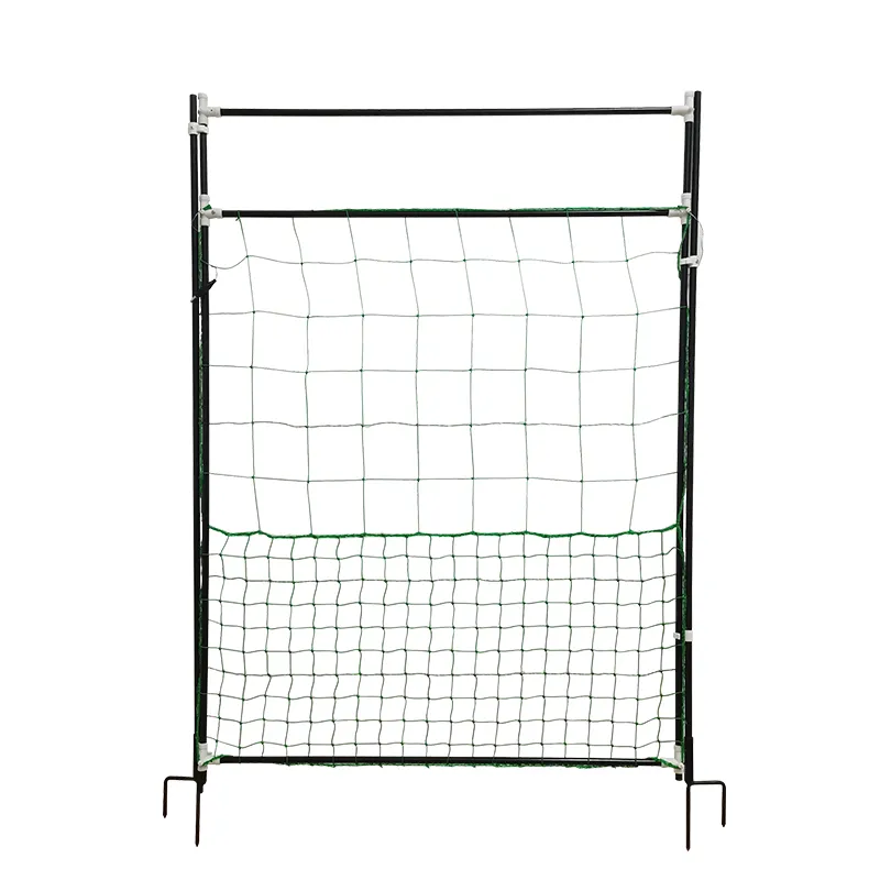 Home yard PE electric chicken netting fence gate with poles