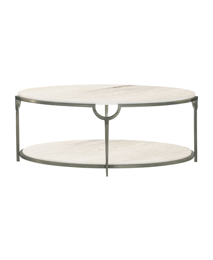 Bernhardt Morello Oval Metal Cocktail Table