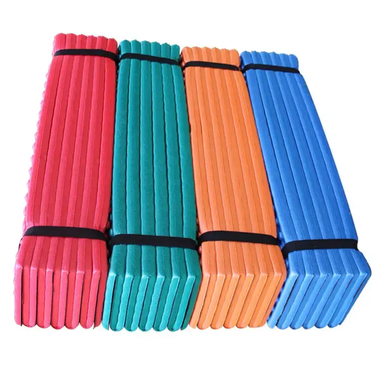 Wholesale Ultralight Waterproof Camping Folding Mat Beach Moisture proof Egg Nest IXPE Foam Mat Folding Sleeping Pad