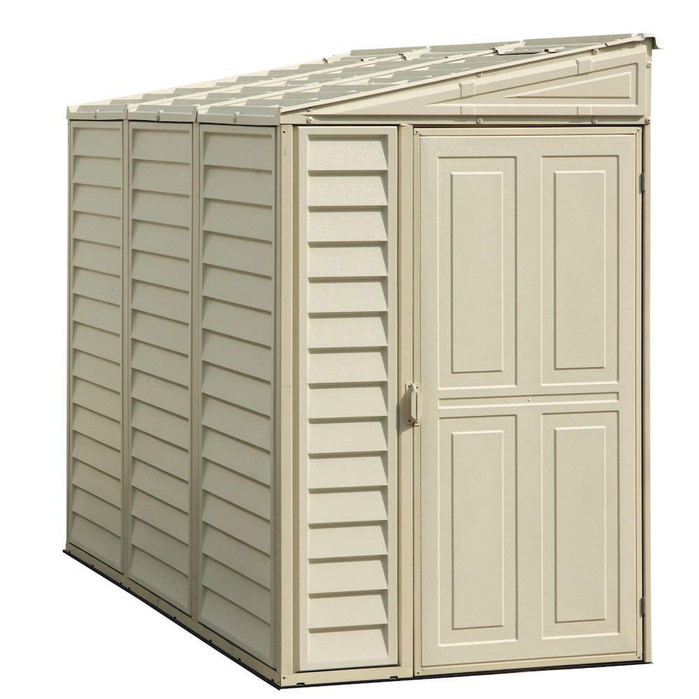 Duramax Building Products SideMate 4 ft. W x 8 ft. D Plastic Lean-To Storage Shed Vinyl