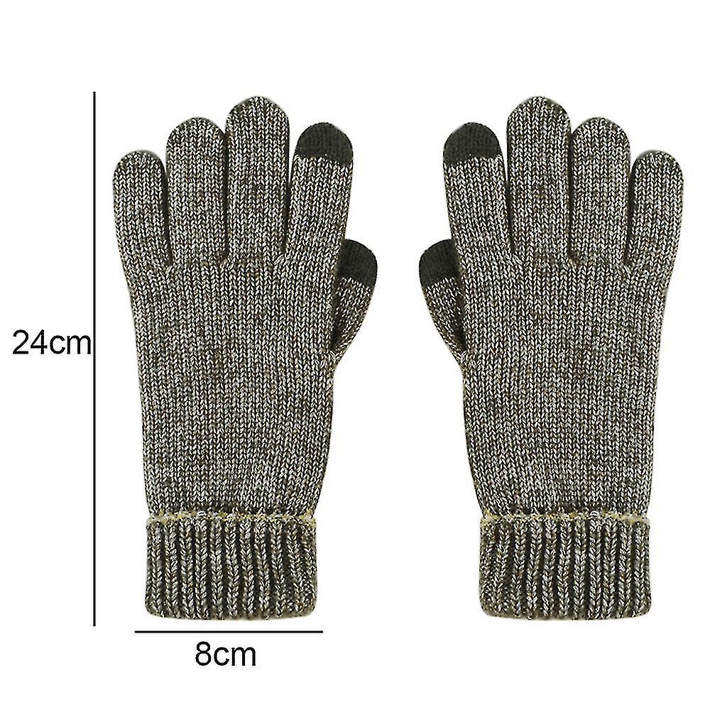 Womens Winter  Gloves For Cold Weather， Cuff Texting Thermal Gloves For Driving