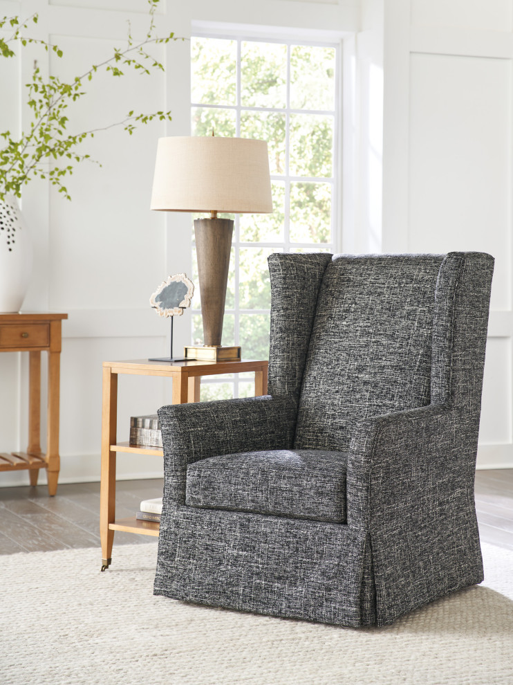 El Moro Swivel Chair   Transitional   Armchairs And Accent Chairs   by Lexington Home Brands  Houzz