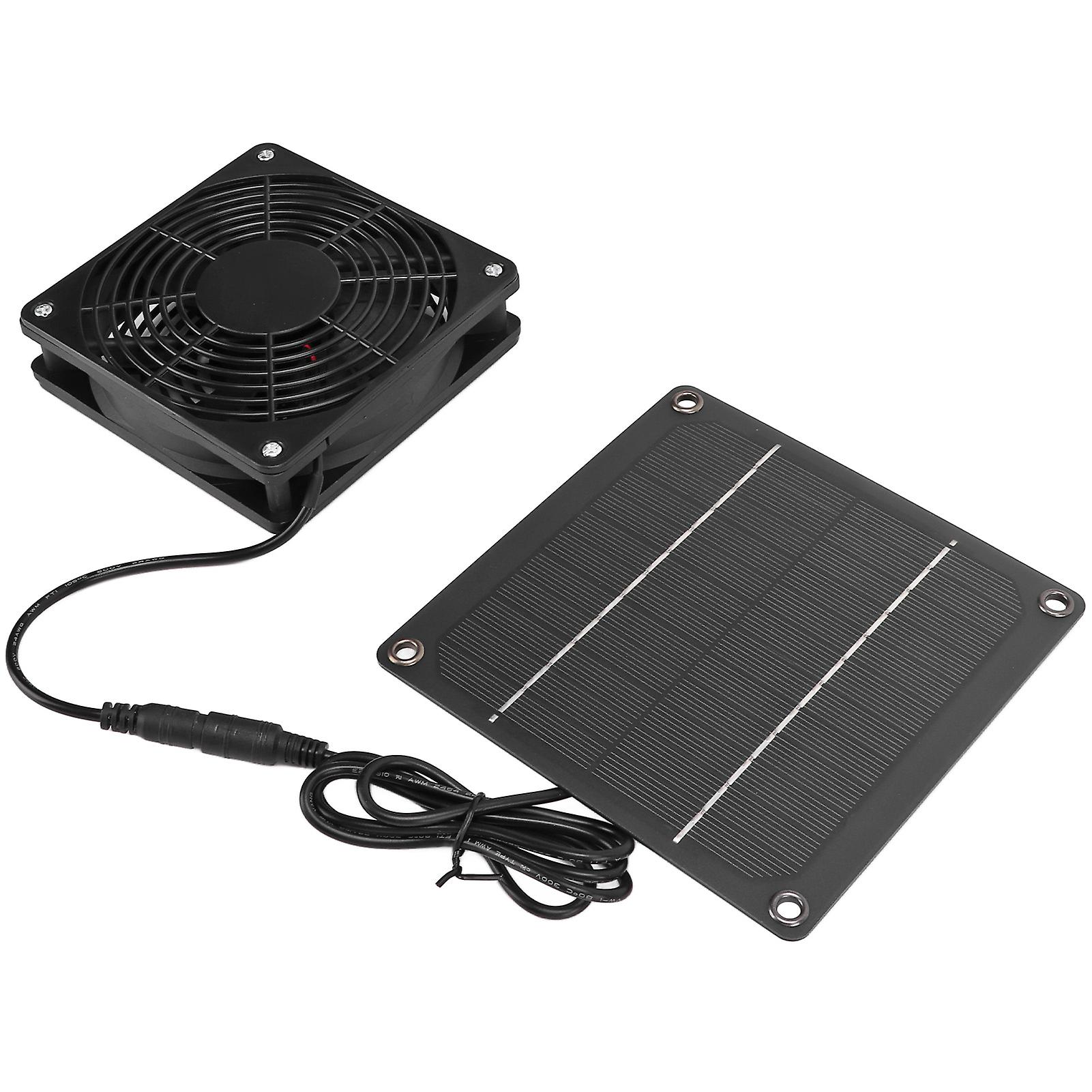 Solar Fan Effective Cooling Safety Protection Easily Install 3w 43.4cfm Solar Panel Fan Kit For Pet Houses Chicken Coop