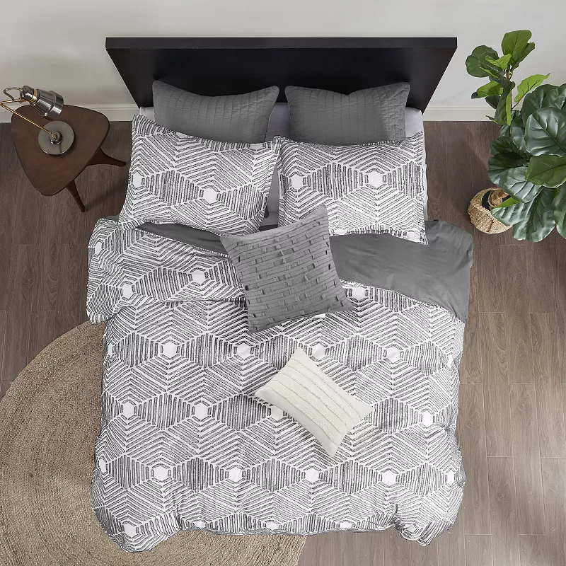 INK+IVY Ellipse Jacquard Cotton Comforter Set