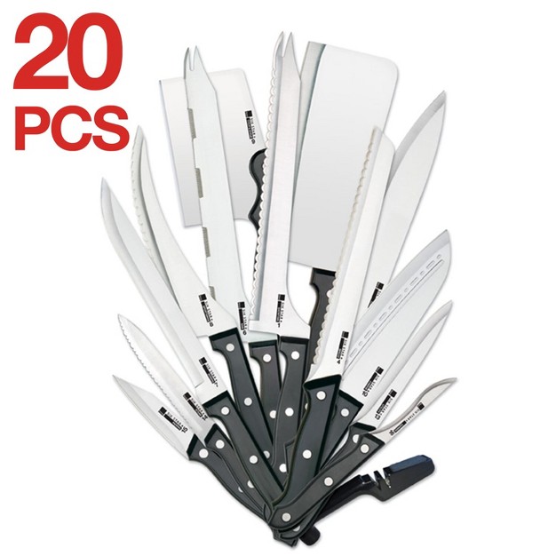 Ronco 20 Piece Knife Set Full tang Handle Professional Kitchen Knife Set