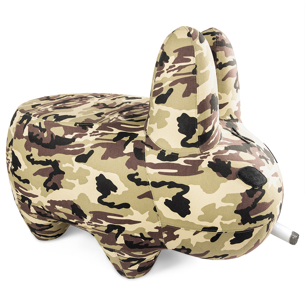 Art Giant Camo Smorkin' Labbit Stool by Frank Kozik (PRE-ORDER)