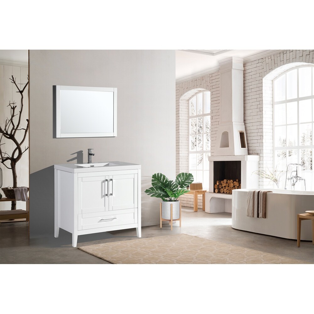 The Willow Collection 36 Inch Modern Bathroom Vanity