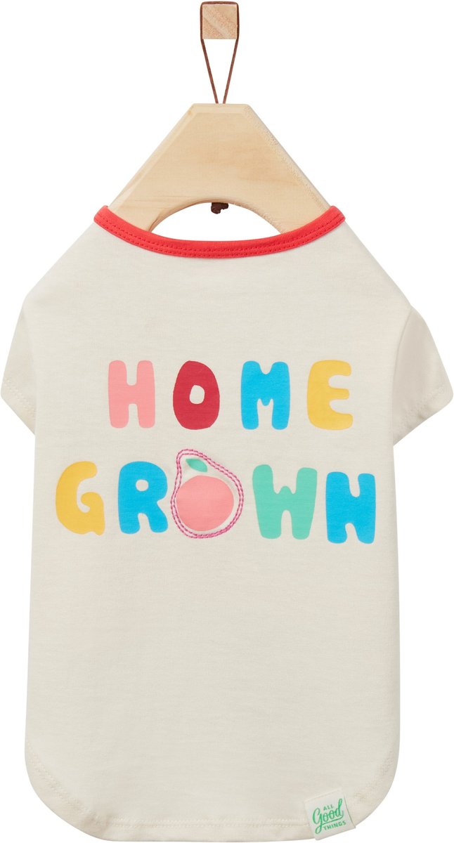 All Good Things Home Grown Dog T-Shirt， Tan