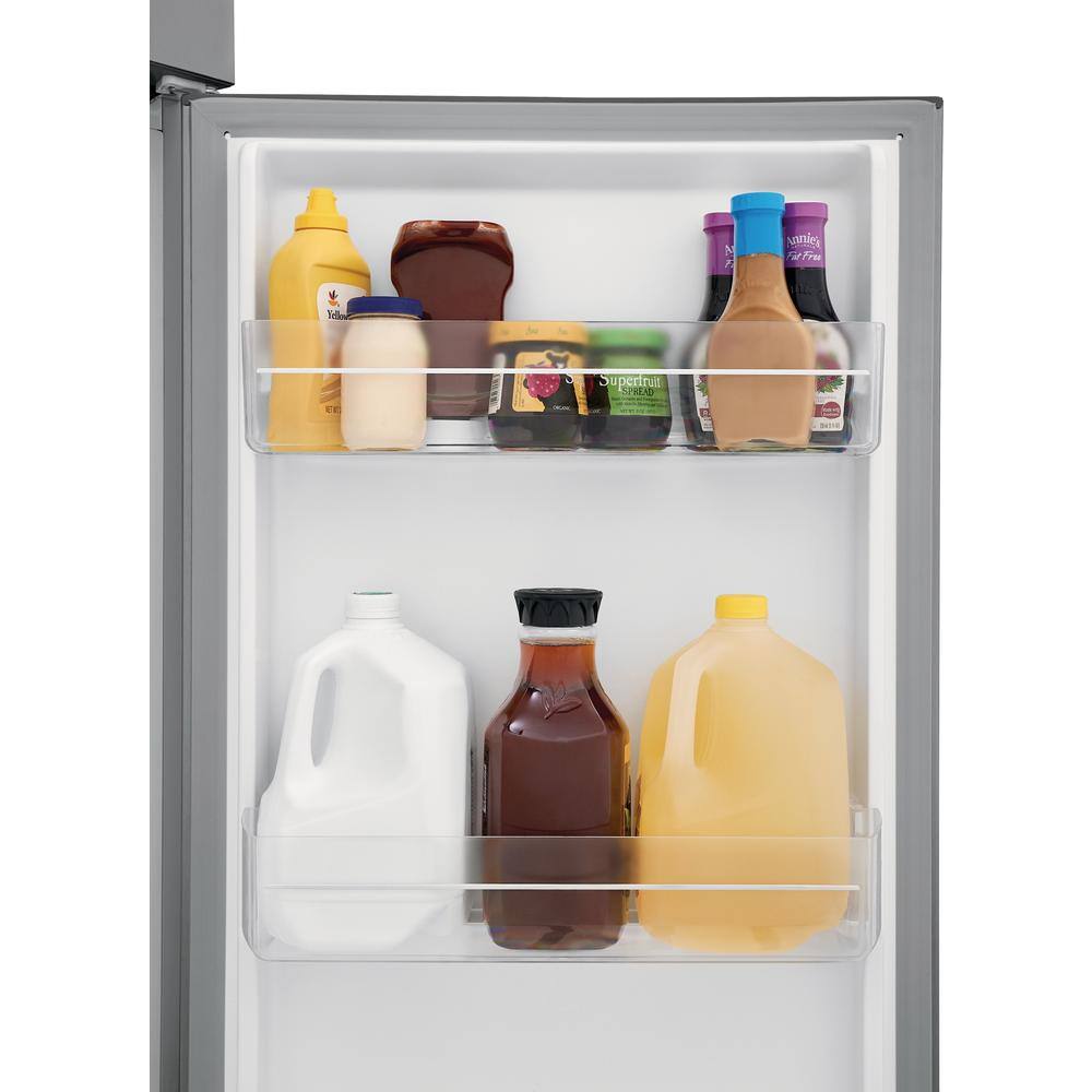 Frigidaire 10.1 cu. ft. Top Freezer Refrigerator in Brushed Steel ENERGY STAR FFET1022UV