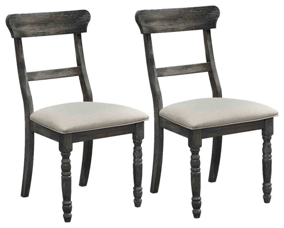 Muse Ladderback Chairs Set of 2   Traditional   Dining Chairs   by Progressive Furniture  Houzz