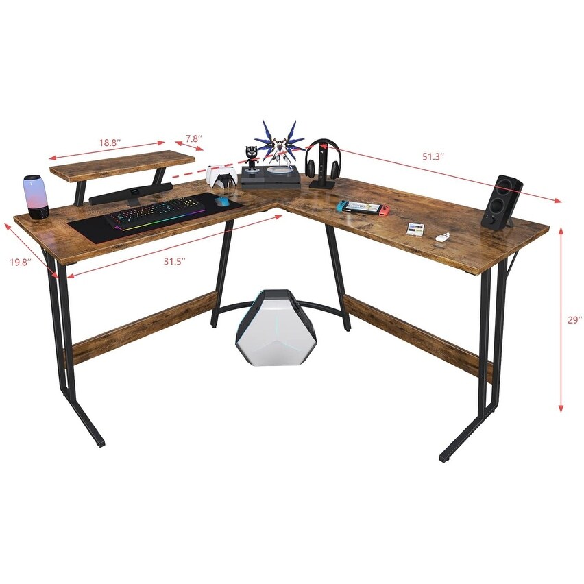 Homall L Shaped Gaming Desk Computer Corner Desk Pc Desk Table