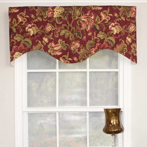 Rod Pocket Valance 50 quot X 17 quot Ruby By Rlf Home