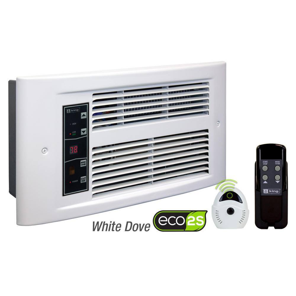 KING PX Eco 120-Volt 1500-Watt Electric Wall Heater in White Dove PX1215-ECO-WD-R