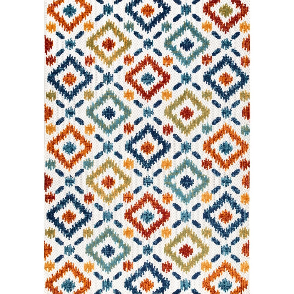 Brooklyn Rug Co Groves Bohemian Casuals Trellis Outdoor Area Rug