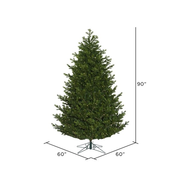 Vickerman 7.5' x 55 Eagle Fraser Full Artificial Christmas Tree，Warm White Duralit LED Lights