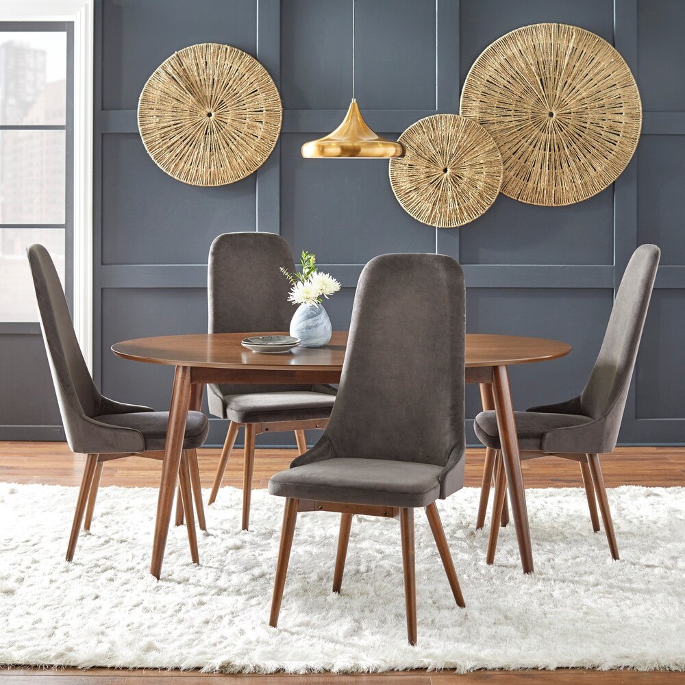 Simple Living Porto High Back Velvet Dining Chair (Set of 2)