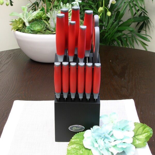 14 Piece Stainless Steel Cutlery Set in Cherry