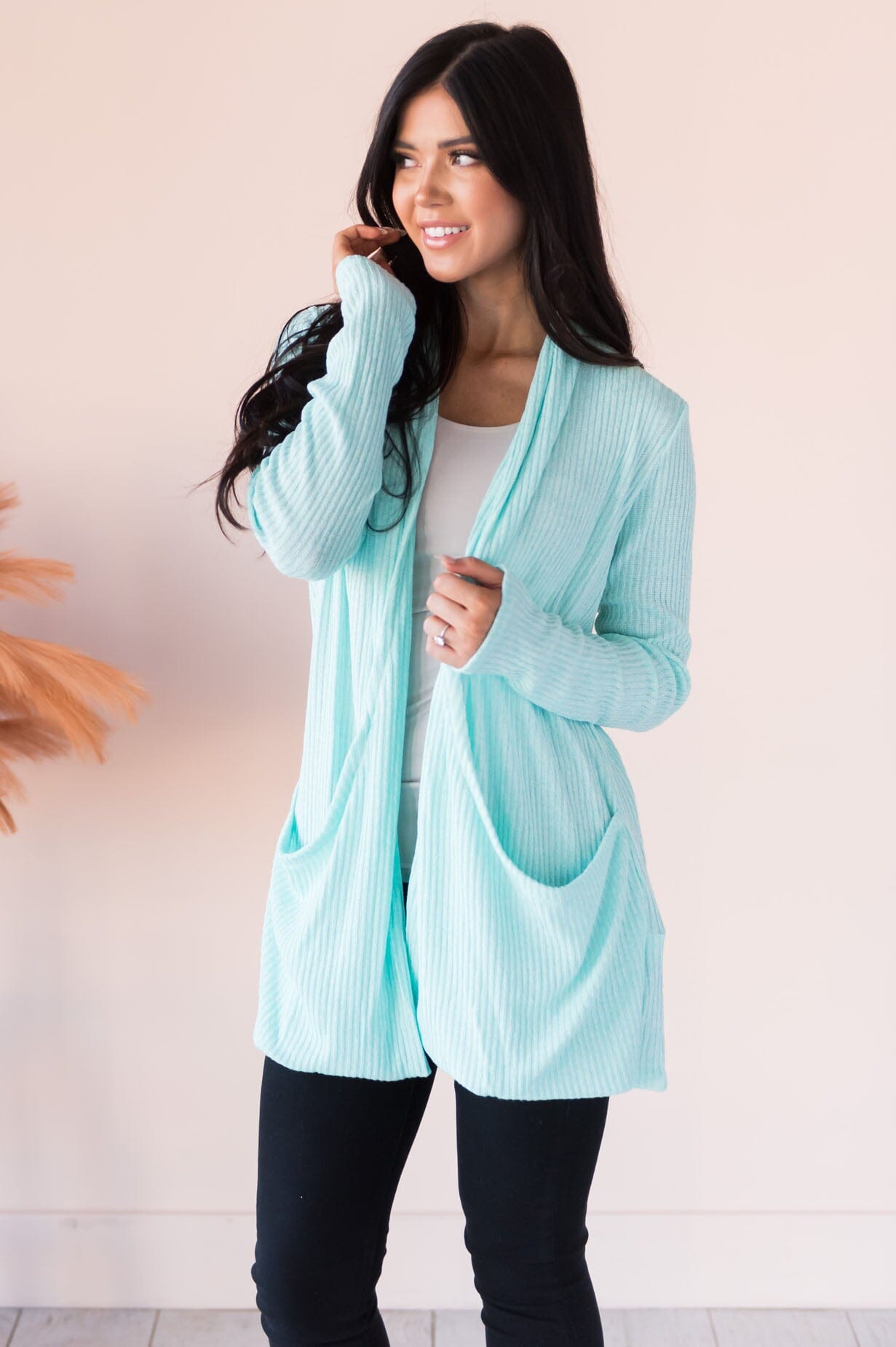 Singing To My Soul Modest Pocket Cardigan