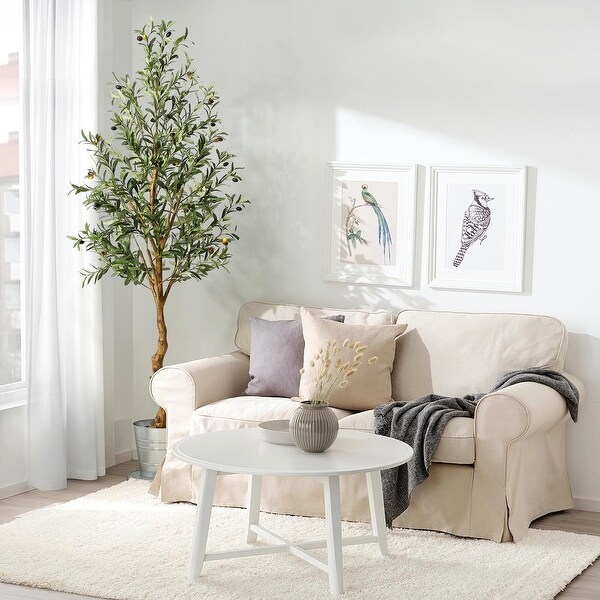 1/2pcsArtificial Olive Tree 5/4.25/6FT(60/51/72in) Tall Faux Silk Olive Trees