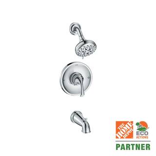 MOEN Idora Single-Handle 5-Spray Tub and Shower Faucet in Chrome (Valve Included) 82115