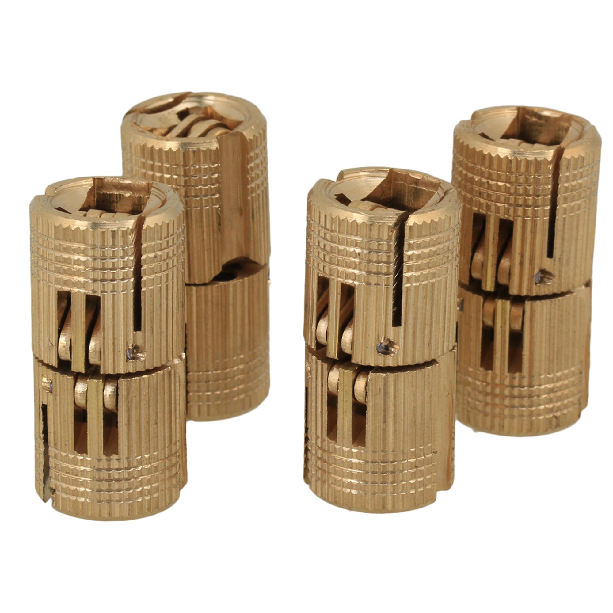 4x Durable Hidden Invisible Hinge Barrel Concealed Hinge Diameter 12mm