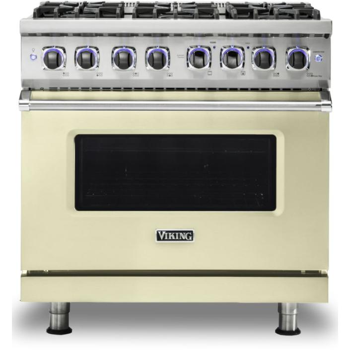 Viking 36-inch Freestanding Gas Range with Elevation Burners VGR7362-6BVC