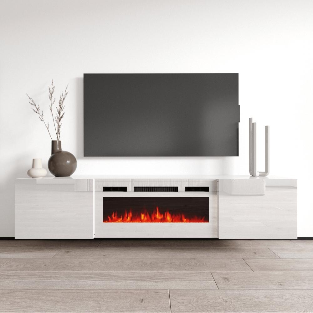 Cali WH EF Wall Mounted Electric Fireplace Modern 72\