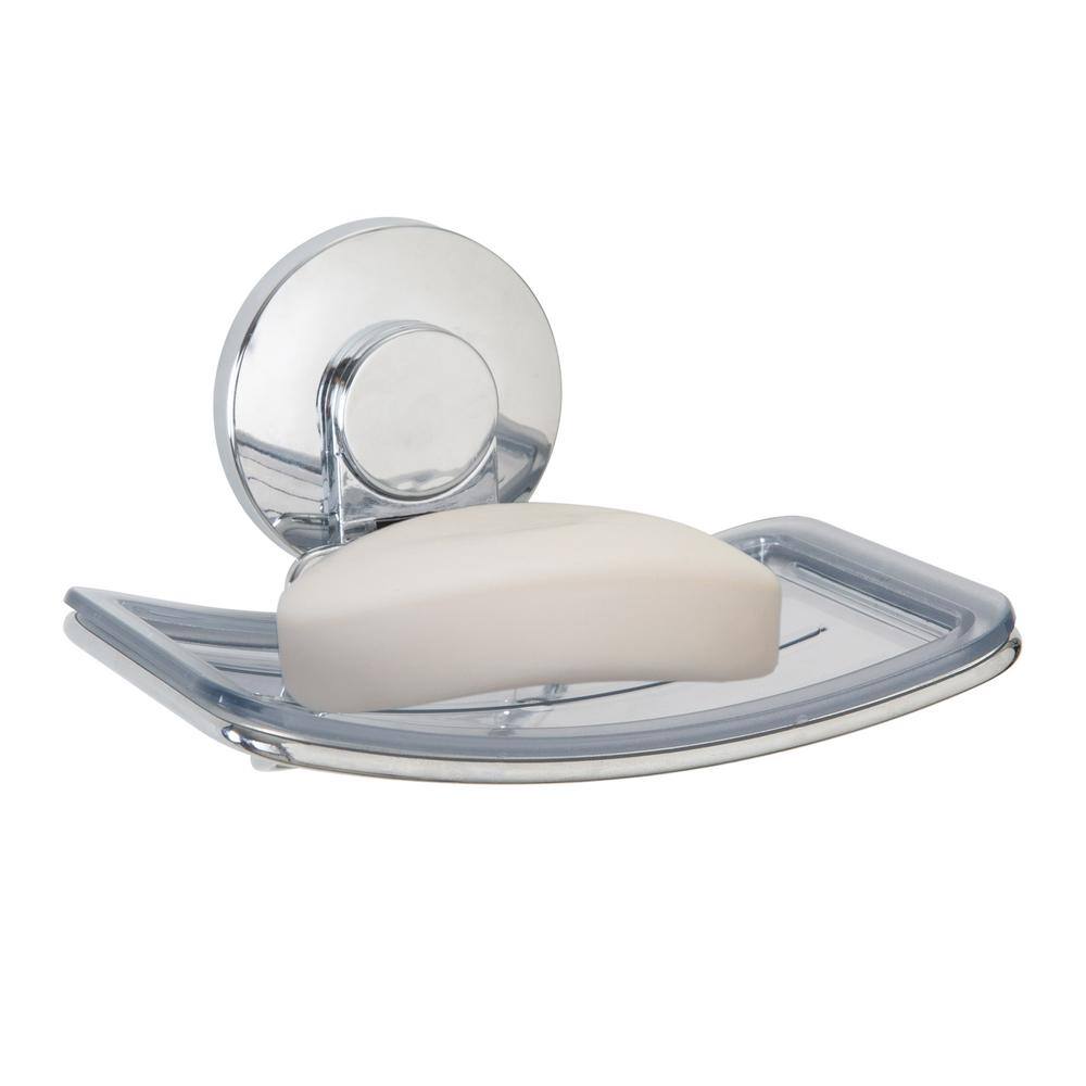 Bath Bliss Gel Suction Soap Dish in Chrome 26755-CHR