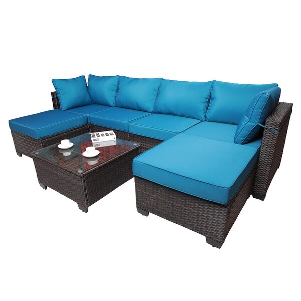 7piece Outdoor Garden Patio Sofa Set