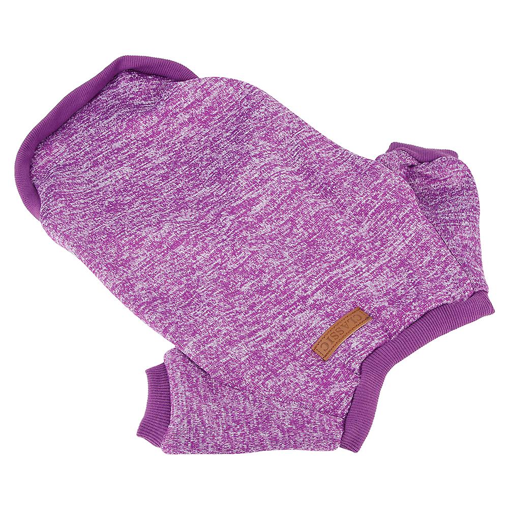 Winter Soft Warm Cute Dog Clothes For Small Pet Dogs Puppy Purple Sweater Clothing Outfit