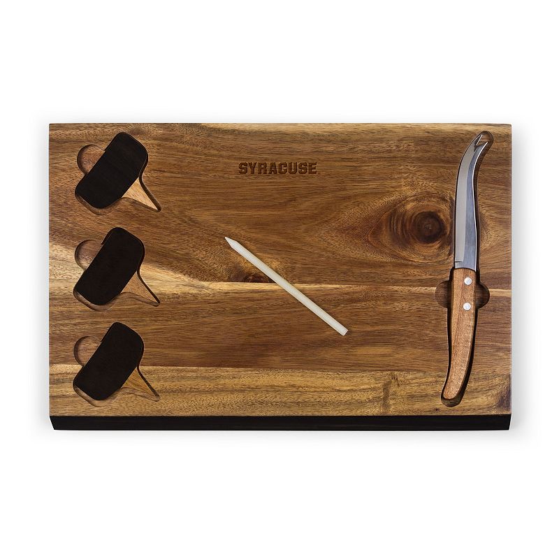 Picnic Time Syracuse Orange Delio Cheese Cutting Board Set